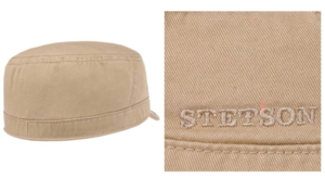Billede af Stetson Army Cap, Beige -cotton, bag