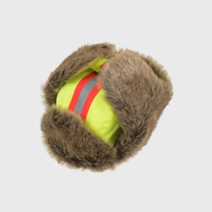 Billede af MJM, Trapper Reflex 32 faux fur yellow, med øreklapper oppe