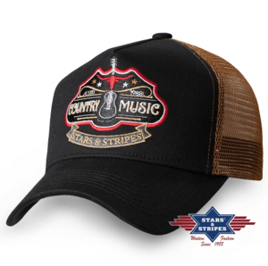 Billede af Stars & Stripes, Trucker Cap, COUNTRY MUSIC black