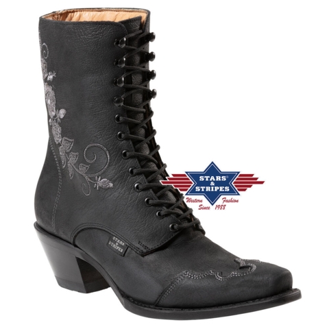 Western Boot Rosie Black