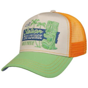 Stetson Trucker Cap, Tiki Lounge, orange/green